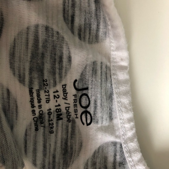 12-18M Girls: Black & White Polka Dot Shirt - Picture 3 of 3